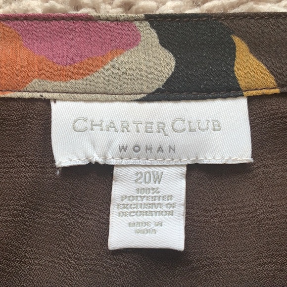 Charter Club Floral Top - Picture 3 of 4